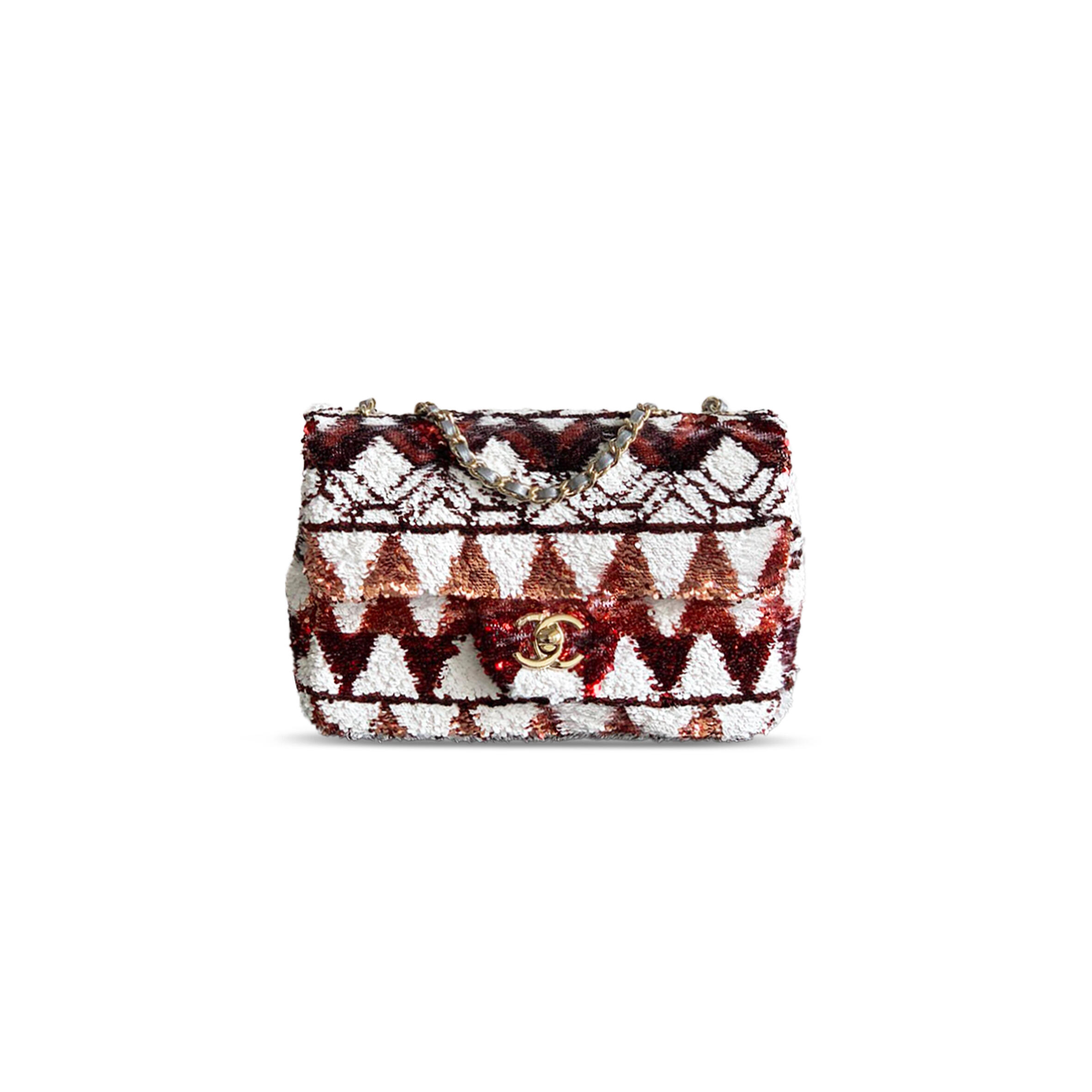 CHANEL MASTER SEQUINS MINI FLAP BAG 1566881 (20*14*7cm)